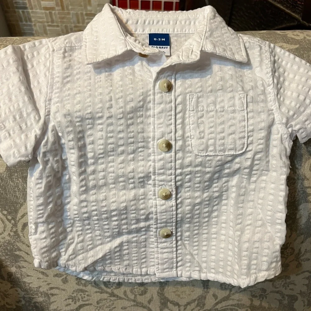 Baby Old Navy Oshkosh Nike Dress Shirt Lot Baby Boys O-3 months Collared onesie